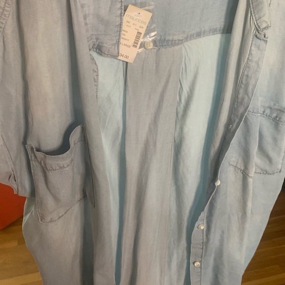 Chambray plus XXL shirt from Maurice’s ! Never worn still has tags - Picture 1 of 5